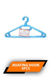 All Time Hanger Rotating Hook 6pcs